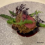 プチレストラン ブーケ・ド・フランス - 仔羊のナッツと香草のロースト