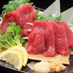 Lean horse sashimi ~ with Kyushu sweet soy sauce ~