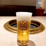 Nikunokappou Tamura - ランチビール 250円