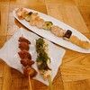 やきとり家すみれ - 大山どりづくし串・砂肝・ささみ(梅しそ)