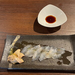 A e B - カワハギのカルパッチョ