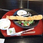 なすび総本店 - ジャンボ海老フライ御膳