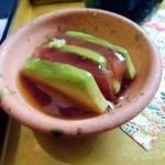 日本料理裕 - 鮪アボガド挟みべっ甲餡