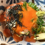 猫丸食堂 - ★玉子を潰して…。