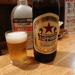 Sankai Ryouri Rakumi - 瓶ビールは赤星 202204