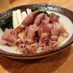 山海料理 RAKUMI - ほたるいか山菜酢味噌580円 202204