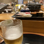 寿司の福家 - ビールとAセット