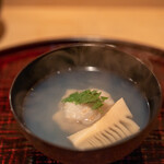 多仁本 - 2022.4 鹿嶋産蛤の真薯と合馬産筍のお椀