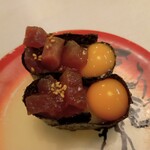 回転寿司すノ家 - マグロユッケ