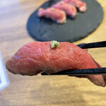 MASUYA MEAT＆CRAFT BEER - 肉寿司　アップ