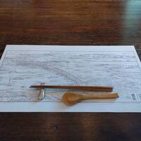 韻松亭 - 敷紙の絵も飽きない