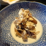 すずめのお宿 - わらびの白あえ