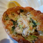 すずめのお宿 - 甲羅の中身