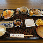 Mitsumine Jinja Kouunkaku - 2022年 朝食 昨年美味しかった鯵の干物が今一