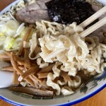 Kenchan Ramen - 『中華そば 並盛 うす口 油ぬき』の麺