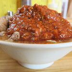 にかいや - オロチョンラーメン＋トッピング全部