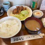 ずぼら - 唐揚げ定食750円