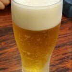 グリルママ - ランチビール（スーパードライ）は冷え冷え