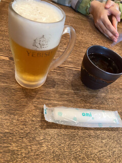 San Haru - ビール中ジョッキ315円(半額キャンペーン)