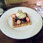 ラ・カント - デザート　アイスは、ヘーゼルナッツでした。