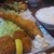 藤乃木 - 料理写真:大海老とひれかつの定食。
          