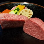 神戸牛 乃木坂 FEU Premium 天王寺店 - 神戸牛サーロインと群馬県産フィレ