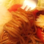 spaghetti in PASSO - ｽﾊﾟをｸﾘｸﾘと巻いてみました(・´艸｀・)･;ﾞ.､ﾌﾞｯ