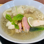 中華蕎麦 鳴神食堂 - 塩中華蕎麦＋ワンタン（トッピング）