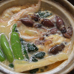 大納言本家 - 蛍烏賊と白海老の玉子とじ