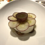 レフェルヴェソンス - 黒ぶどうのソルベとヌガームース クランブル 金木犀