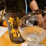 馳走 啐啄一十  - お酒④神雷　黒ラベル純米吟醸酒(広島)
      米品種:広島県産千本錦100%、精米歩合55%