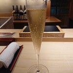 Kagurazaka Sushi Rin - シャンパン