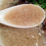 博多屋台 - 博多ラーメンこってり　もつめし　替玉　2013年2月