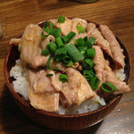 博多屋台 - 博多ラーメンこってり　もつめし　替玉　2013年2月