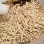 博多屋台 - 博多ラーメンこってり　もつめし　替玉　2013年2月