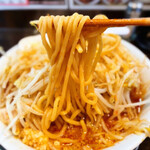 ハンサム侍 - 中太麺です！注文時に中太麺か、極太麺に変更できます！