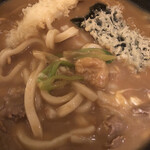 うどん料理 千 - 天チーズカレーうどん[海老天]のアップ