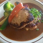 南原食堂 - 豆腐ハンバーグ　洋風味噌ソース