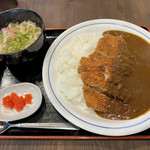 壬六うどん - カツカレーのセット