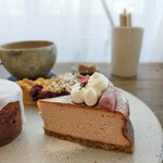 お菓子 あずき - 桜のチーズケーキ