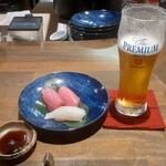 Hachiouji Fuumi - 生ビール600円×4杯 お通し650円