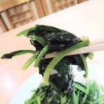 台湾料理味香園 - 青菜炒め(ほうれん草炒め)