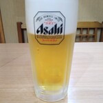 台湾料理味香園 - 生ビール中ジョッキ