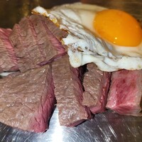 くずし鉄板 あばぐら 神田店 - 黒毛和牛ステーキ120ｇ
