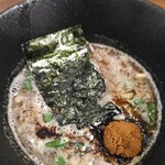 麺屋 甲武信 - 味玉超濃厚鰹鶏つけそば950円