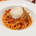 Bozaru - パスタセット･なつかしのナポリタンボザール風温玉のせ(ドリンクなどとセットで1,200円)0