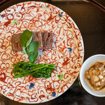 よし町 - 2022.4 常陸牛シャトーブリアン炭焼 菜花ソテー クレソン