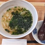 夢庵 - あおさ海苔うどん