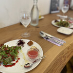 カフェ トラットリア フェリーチェ ピッチョーネ - 前菜盛り合わせ ３種類