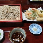 丸西屋 - 天もり蕎麦　1,500円